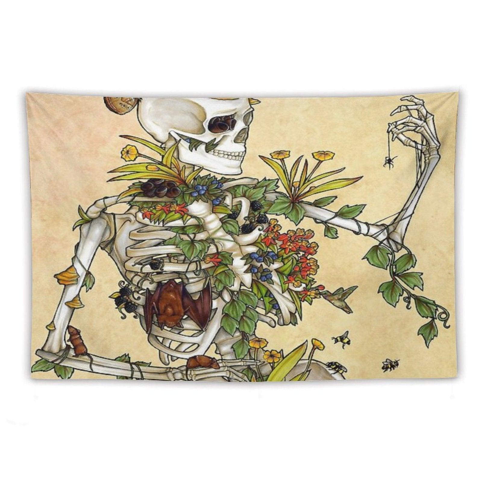 Bones And Botany Tapestry