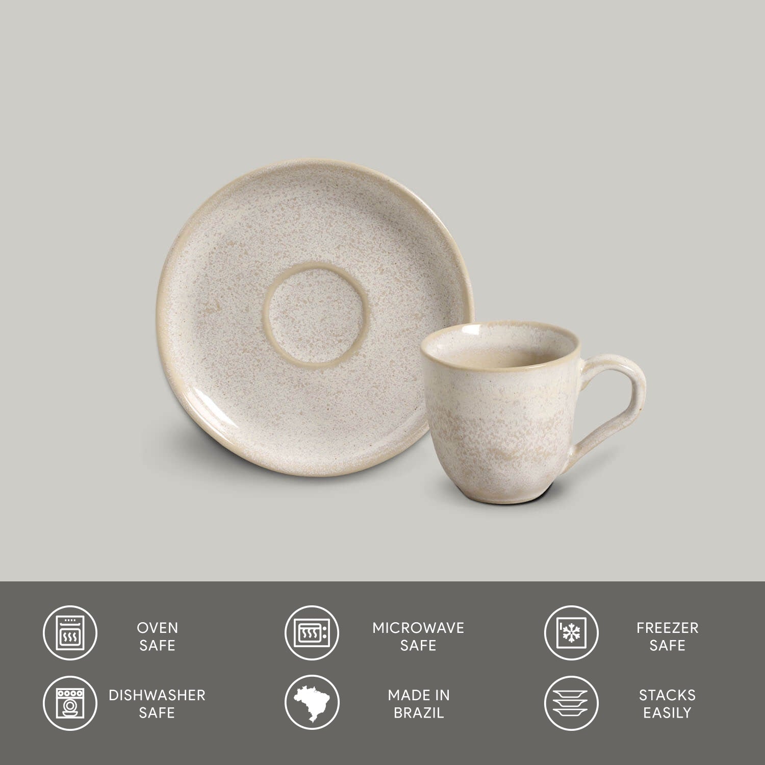 Coffee Cup & Saucer Set of 6