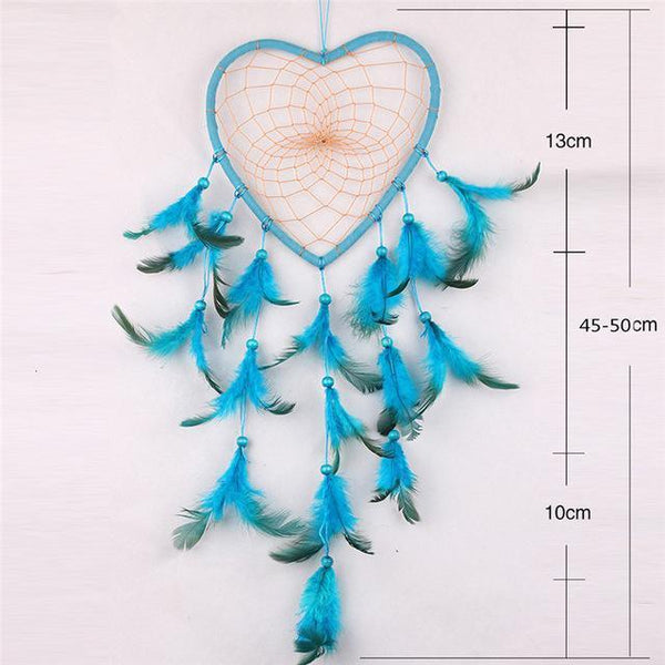 Feather Crafts Dream Catcher Brown Wind Chimes Handmade Christmas Net Handmade Wall Hanging Home Decor Dream Catcher With Feathers For Wall Hanging Car Home Balcony Decorations