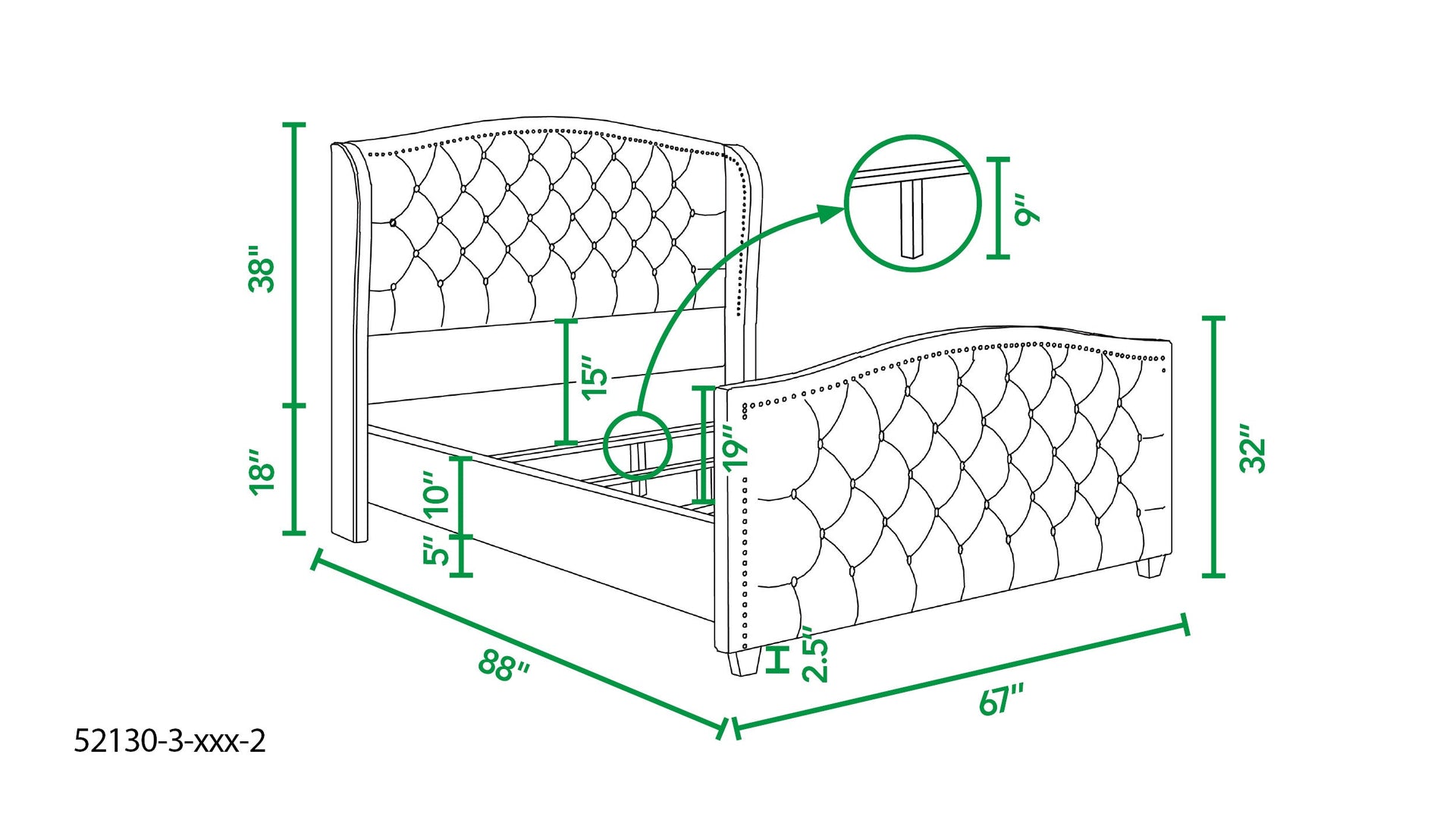 Marcella Upholstered Shelter Headboard Bed Set, Queen, Sky Neutral