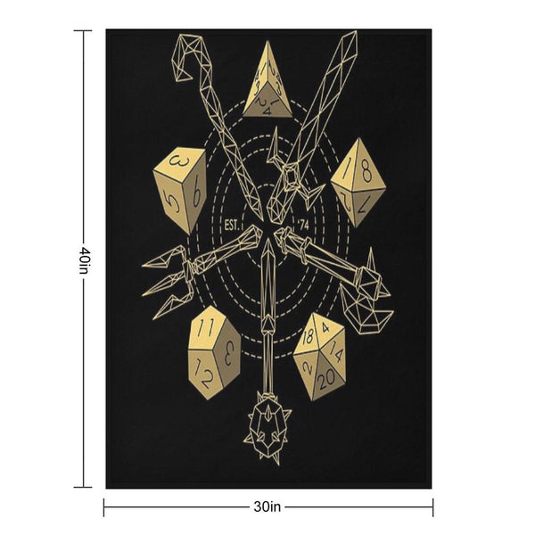 Dungeons & Dragons - Choose Your Weapon Throw Blanket