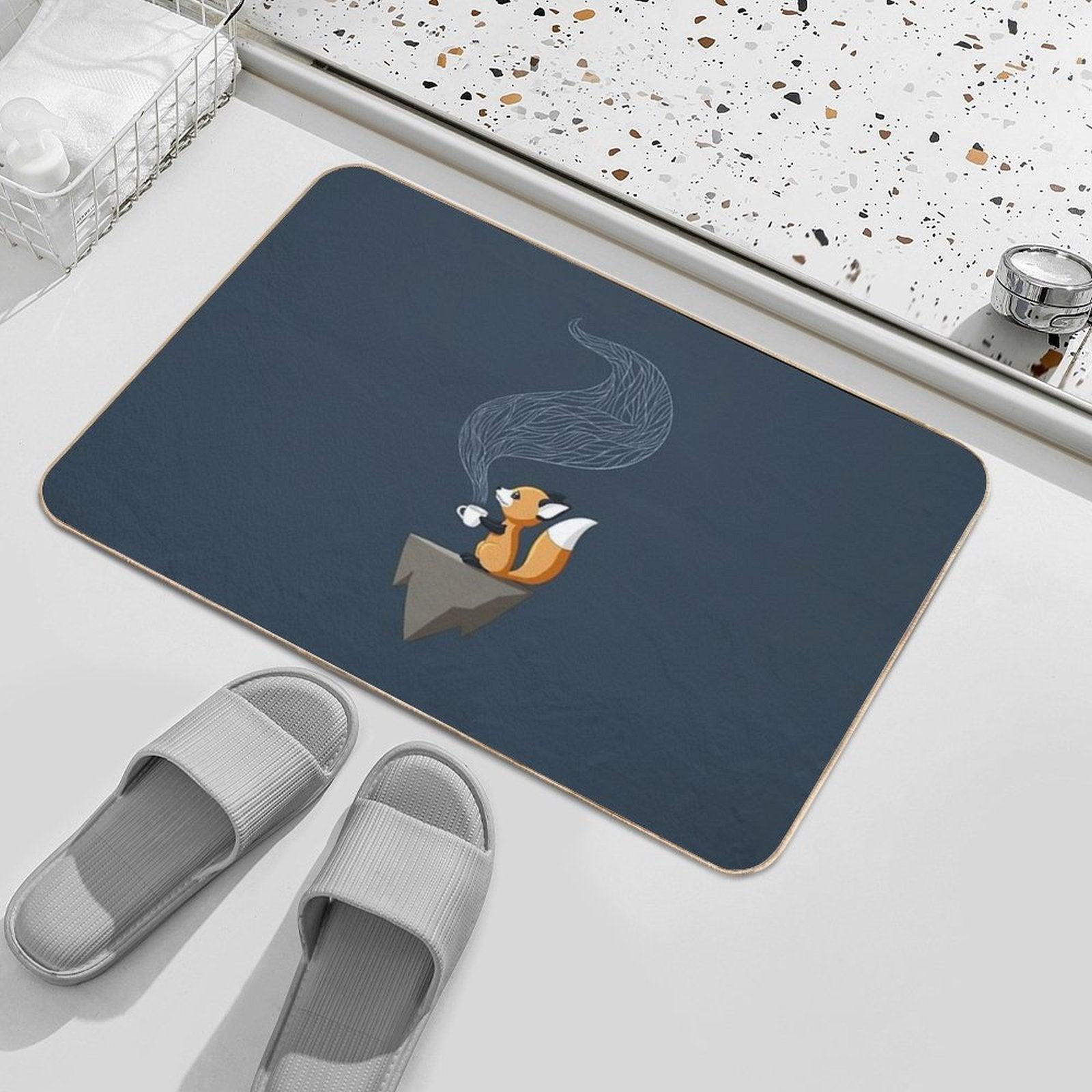 Fox Tea  Repositionable Bath Mat