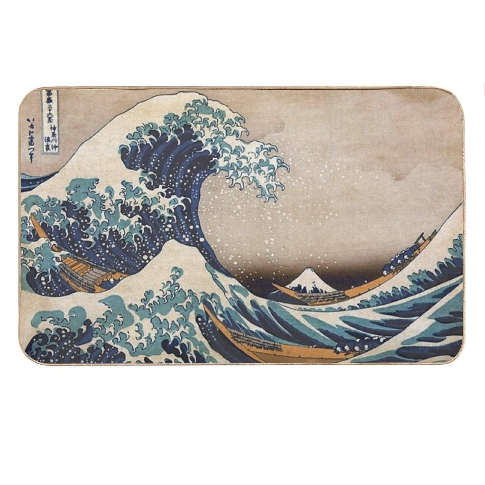 The Great Wave Off Kanagawa Bath Mat