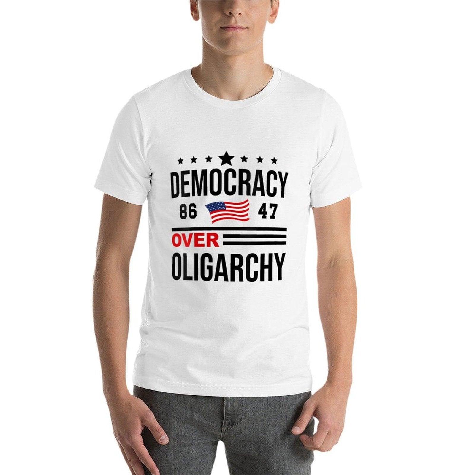 Womens Democracy Over Oligarchy No Oligarchs Fight Oligarchy  Wrinkle-resistant T-Shirt