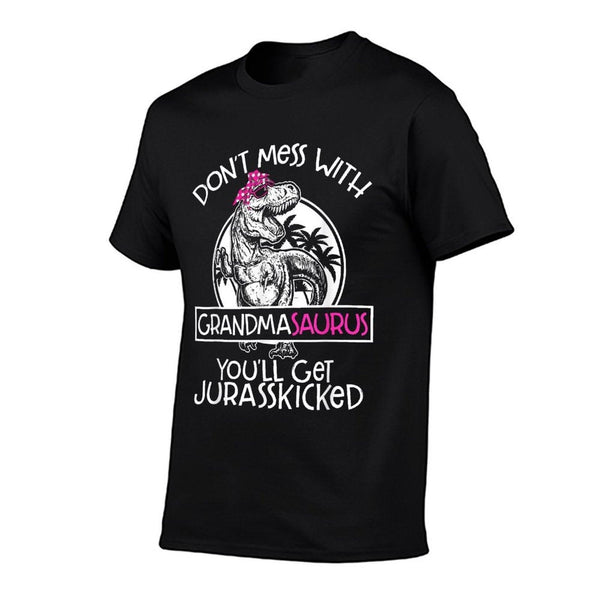 Dont Mess With Grandmasaurus Youll Get Jurasskicked Grandma, Small, Black  Stretchy T-Shirt