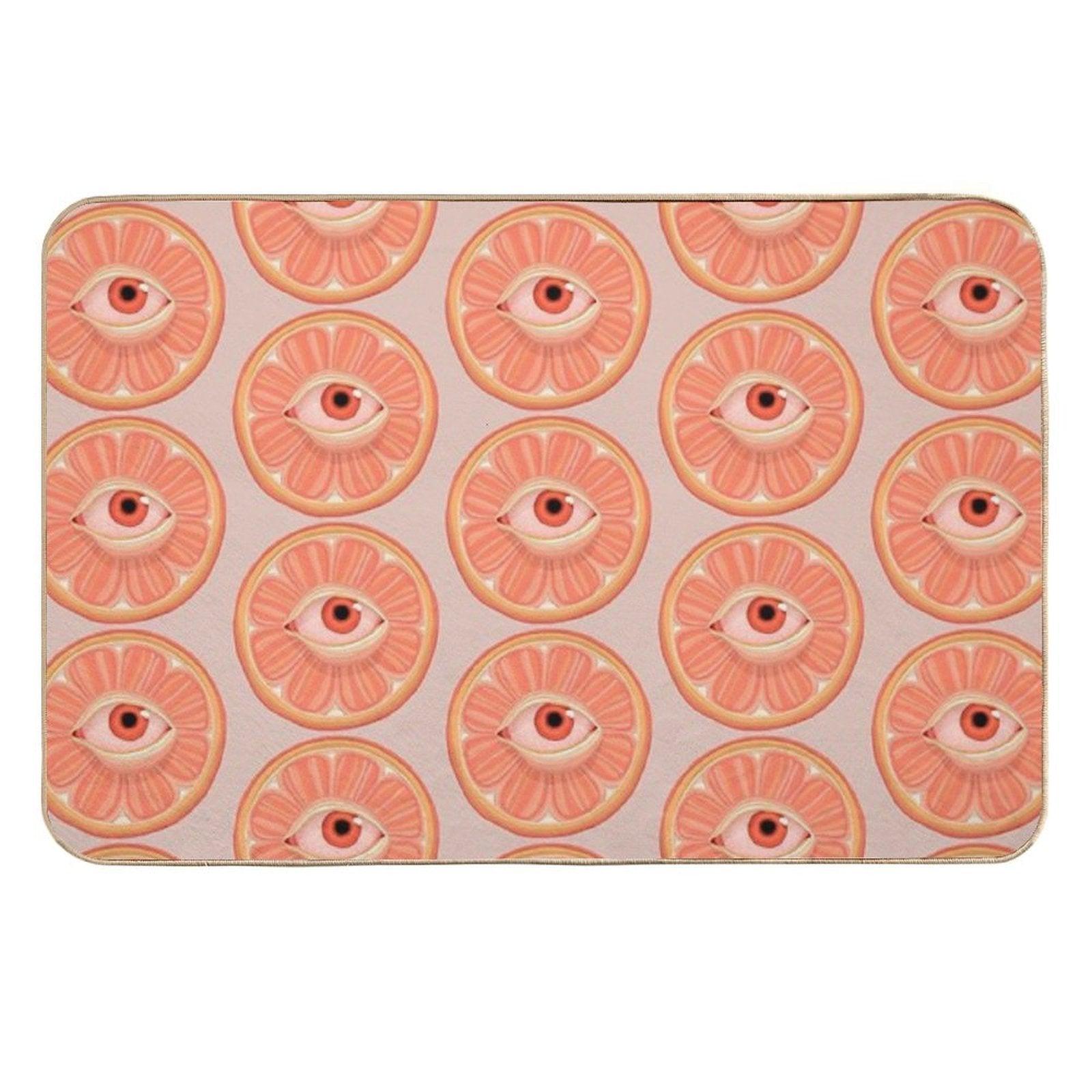 Seeing Orange  Versatile Bath Mat