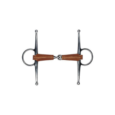 Feeling Leather Covered Full Cheek Snaffle