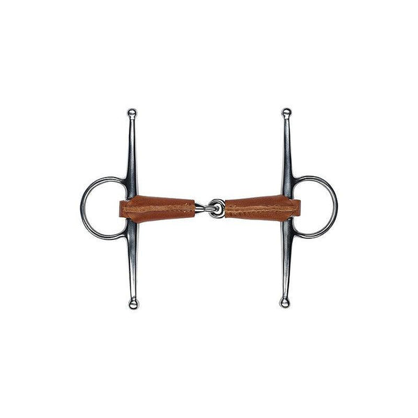 Feeling Leather Covered Full Cheek Snaffle