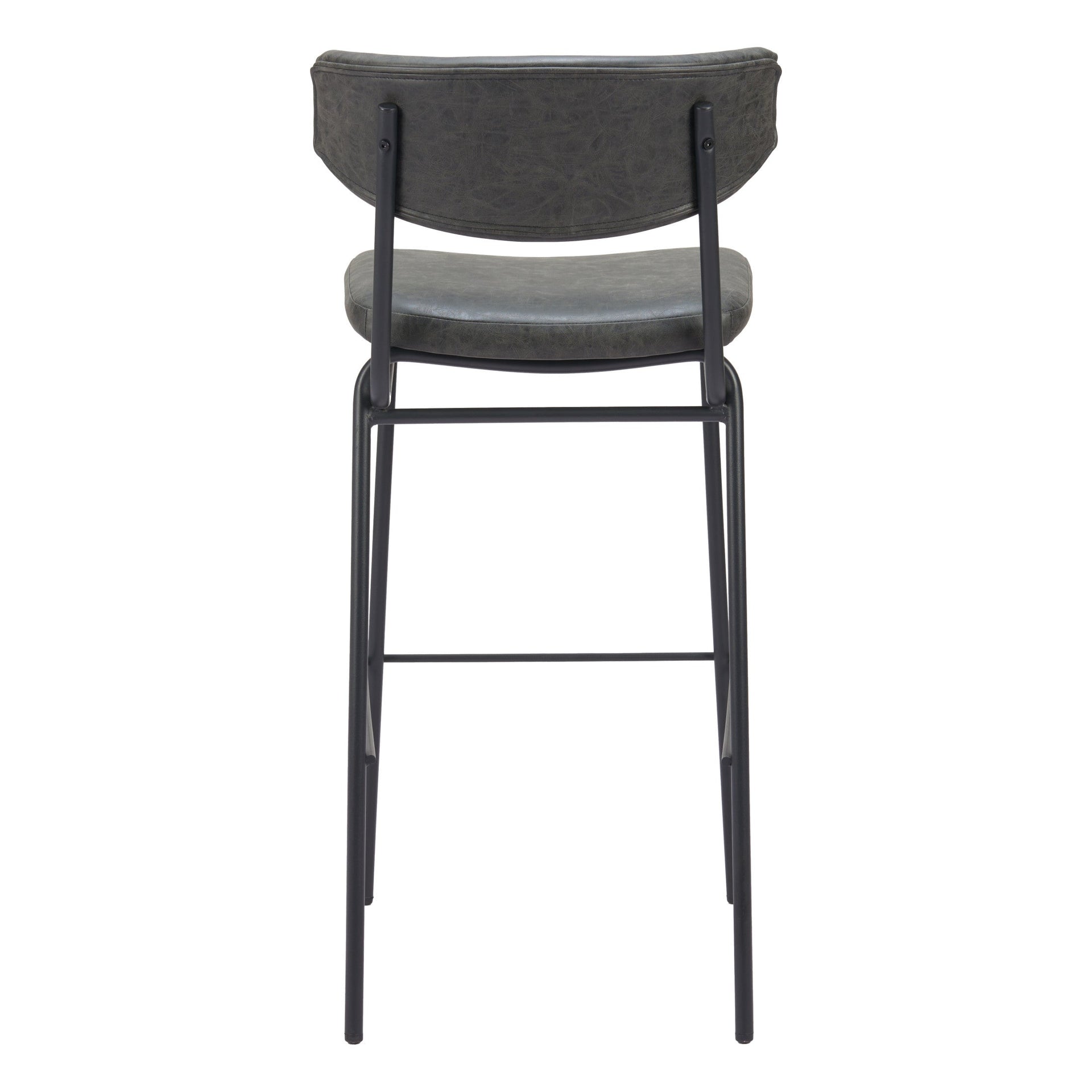 Charon Barstool (Set of 2) Vintage Black