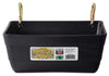 Little Giant Hanging Fence Feeder with Clips, 4 Quart - Black / 4 quarts