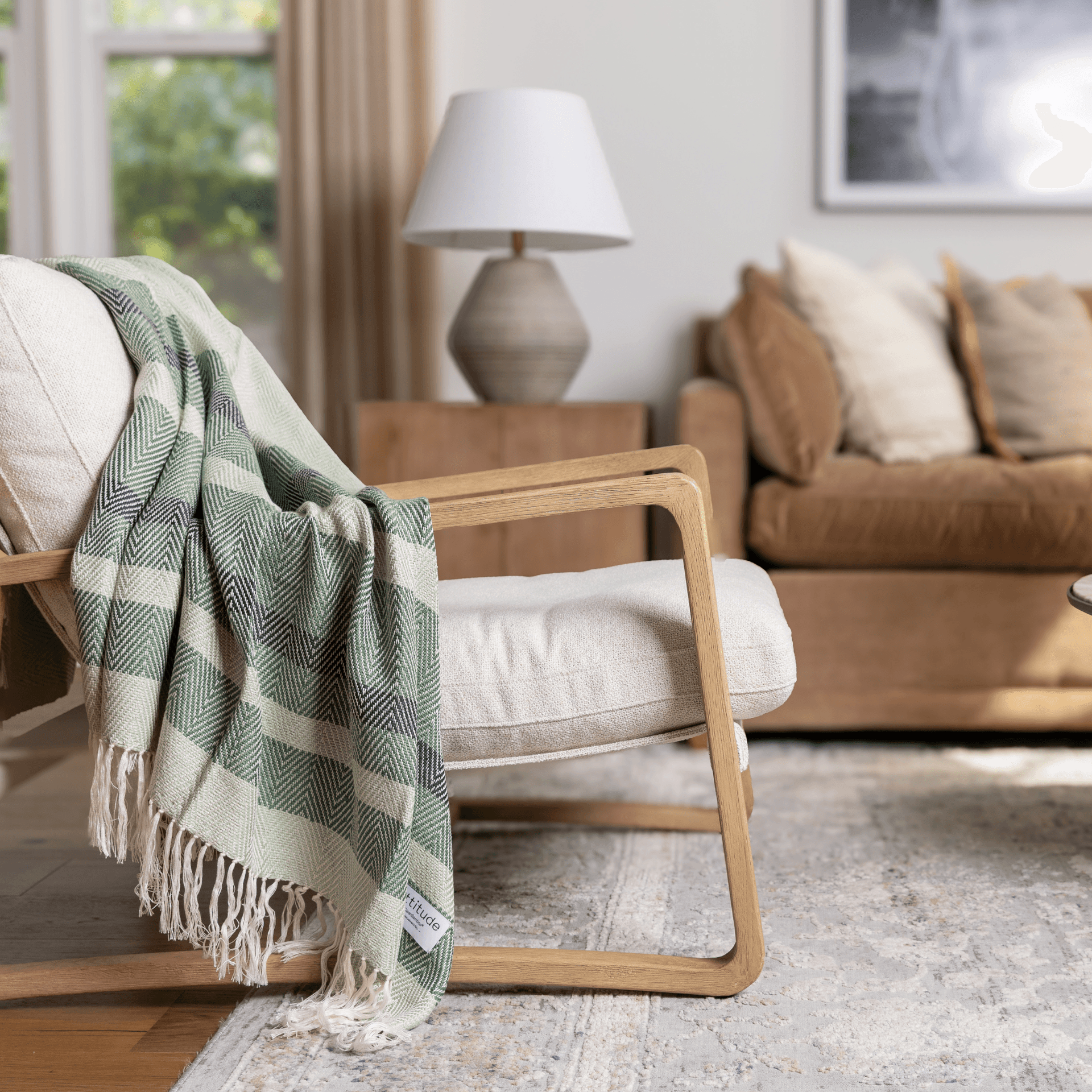 Hand Woven Stripe Throw Blanket
