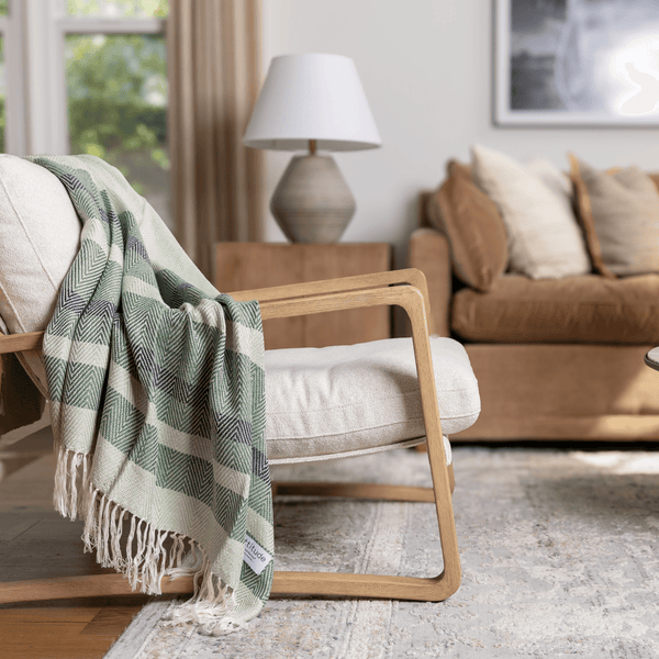 Hand Woven Stripe Throw Blanket