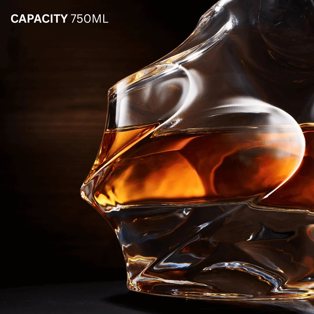 Storm Japanese Crystal Whisky Decanter TsukiGlass