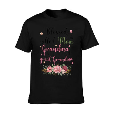 Blessed to Be Called Mom Grandma And Great Grandma T-Shirt
