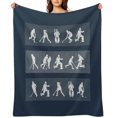 Field Hockey Durable Throw Blanket