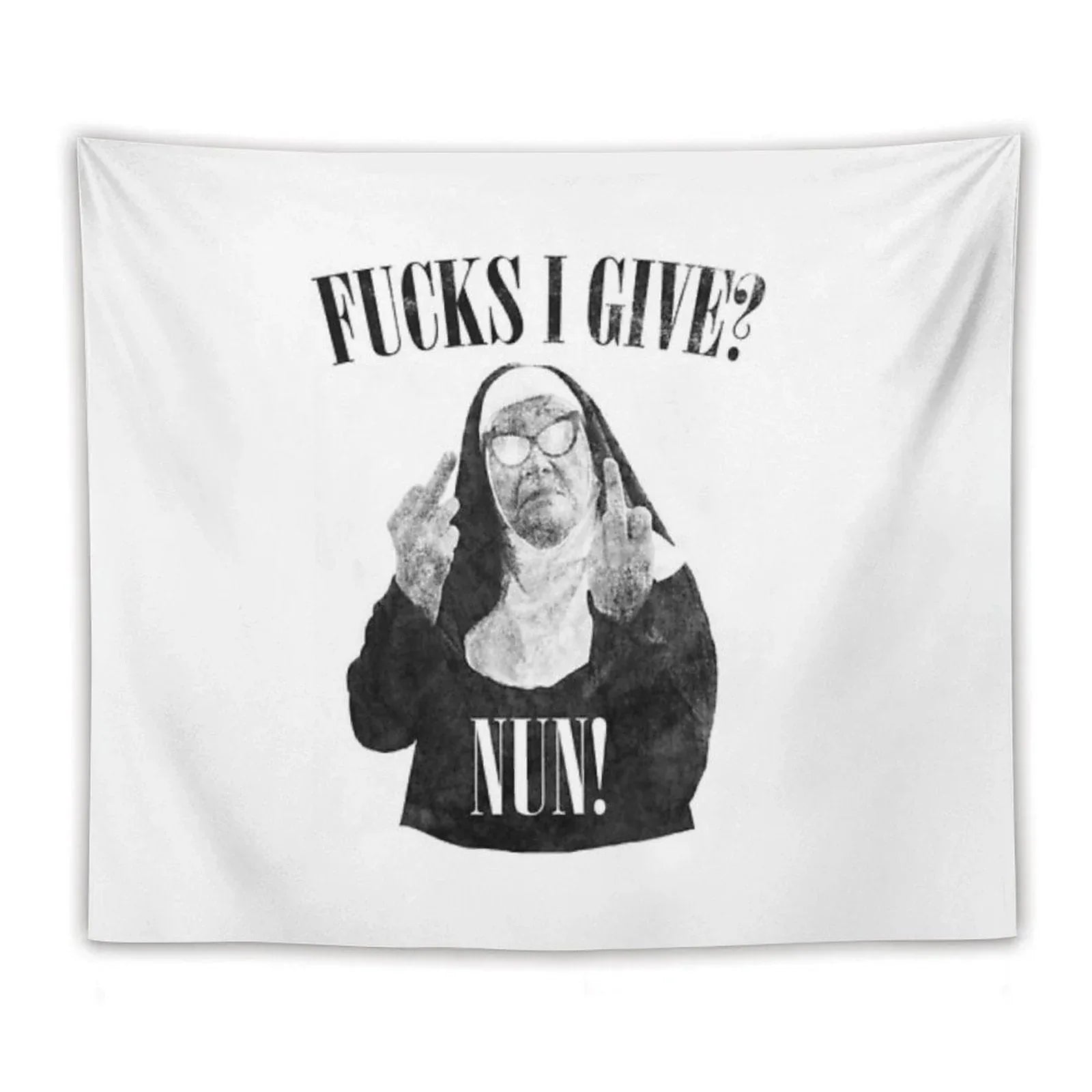 Fuck I Give Nun Tapestry