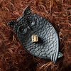 Pewter Owl Jewelry/Coin Tray in Black