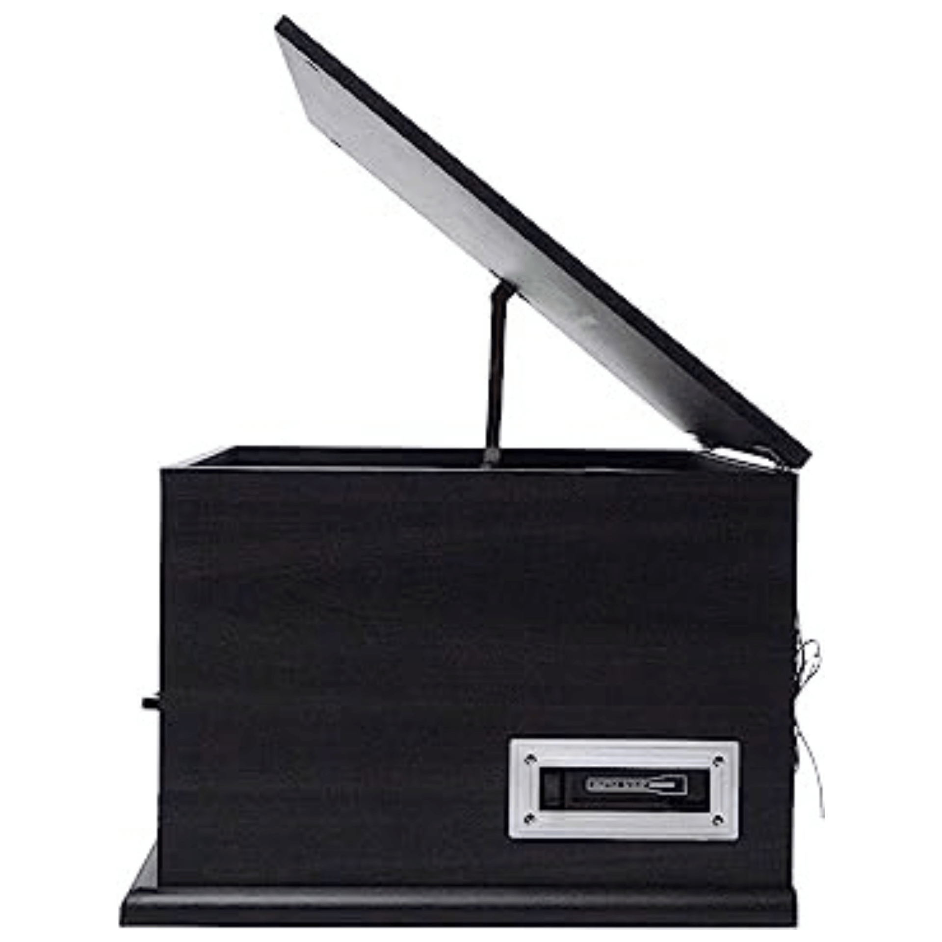 Victor State 7-in-1 Wood Music Center Graphite - Refurbished