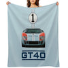 Ford Shelby American GT40 1966 Quick-dry Throw Blanket