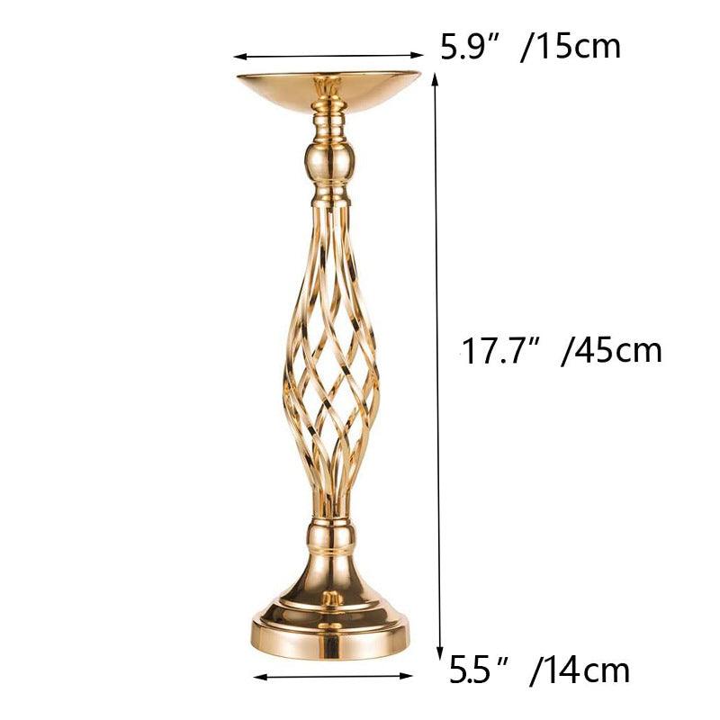 Table Candlesticks Gold Iron