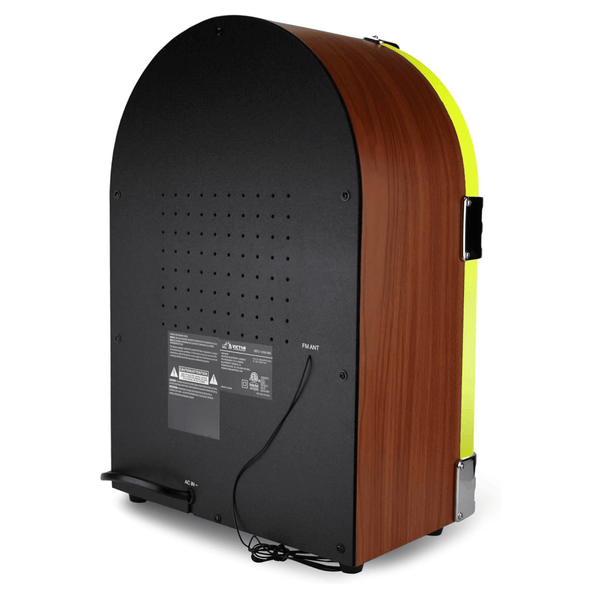 Victor Broadway II Desktop CD Jukebox with Multi-Color LED Lighting and FM Radio