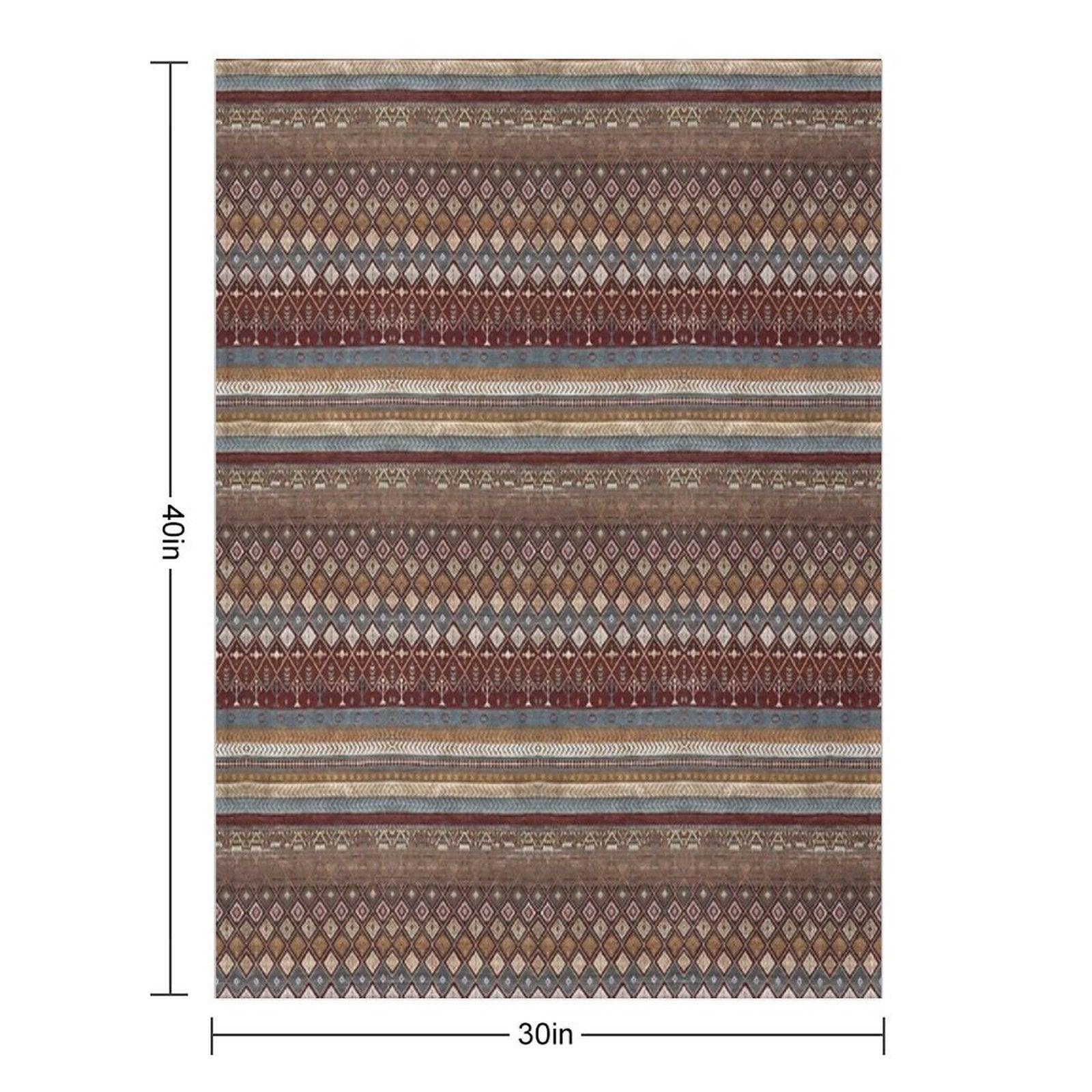Geometrical Carpet Design Patterns Throw Blanket