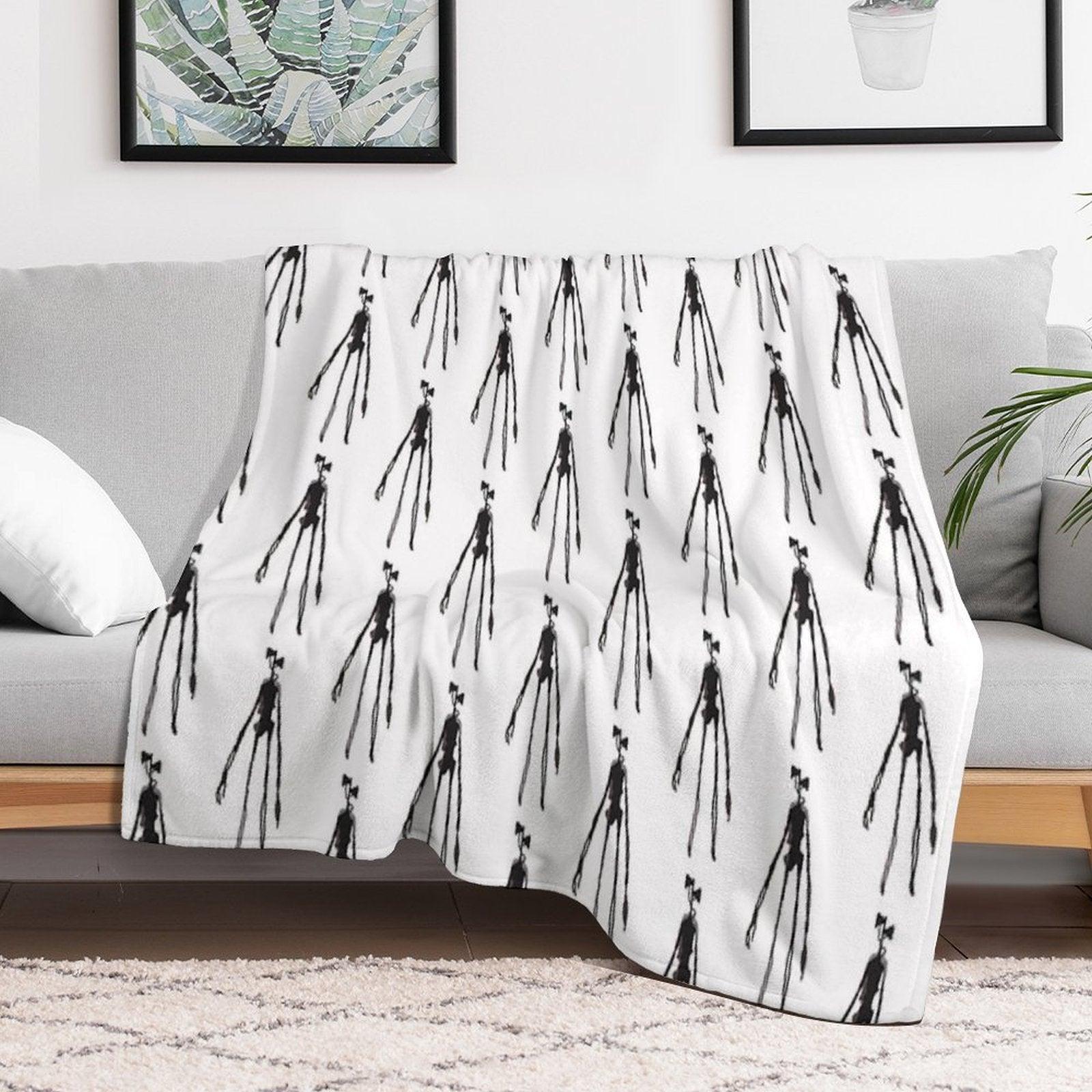 Siren Head Figurine Throw Blanket