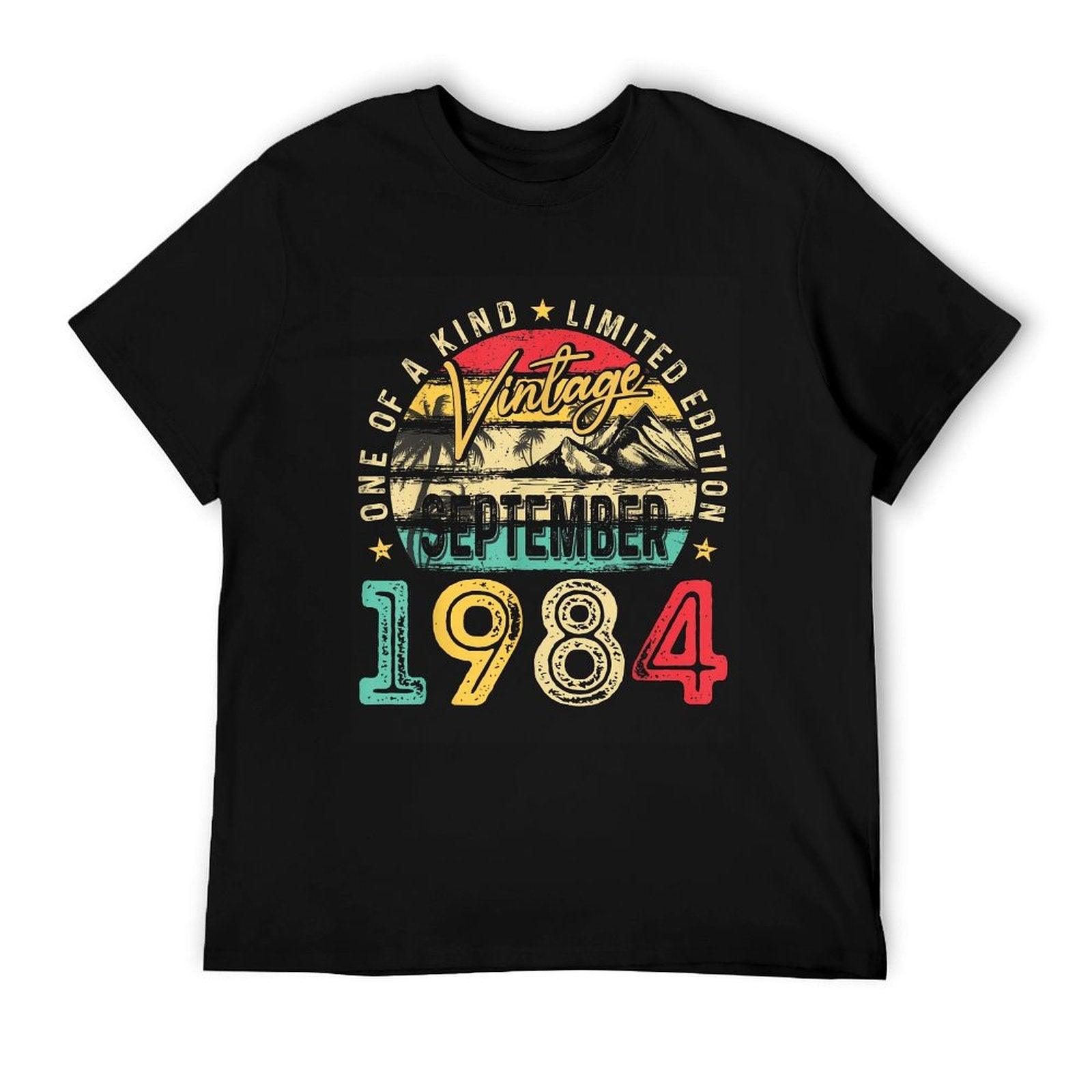 Vintage September 1984 40th Birthday Gifts Funny Men Women  Affordable Price T-Shirt