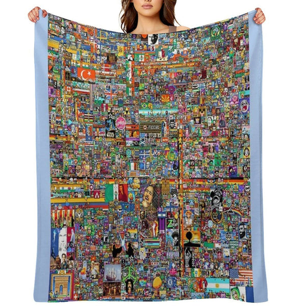 RPlace The Full 8K Version (Cleaned) Gift-ready Throw Blanket