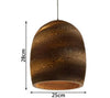 Japanese-style Parchment Paper Hanging Light - Bell shape / With light source / 25cmX28cm