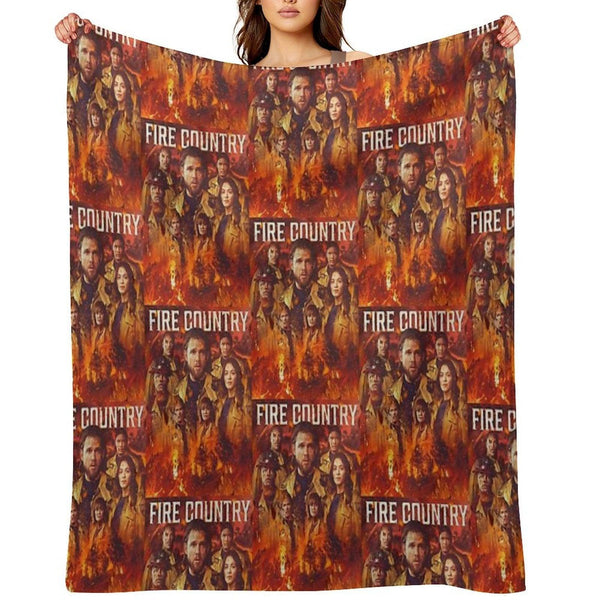 Fire Country - Burned Throw Blanket