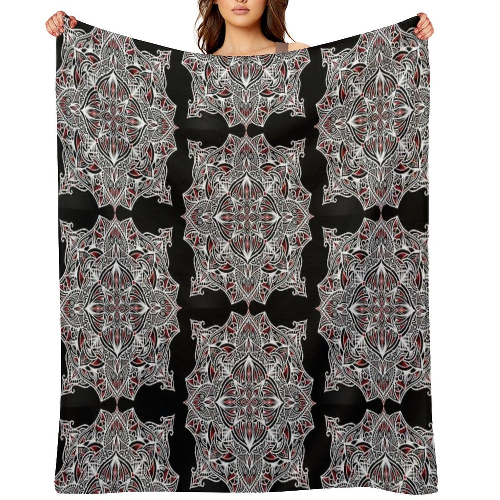 Mandala 2 Easy Care Throw Blanket