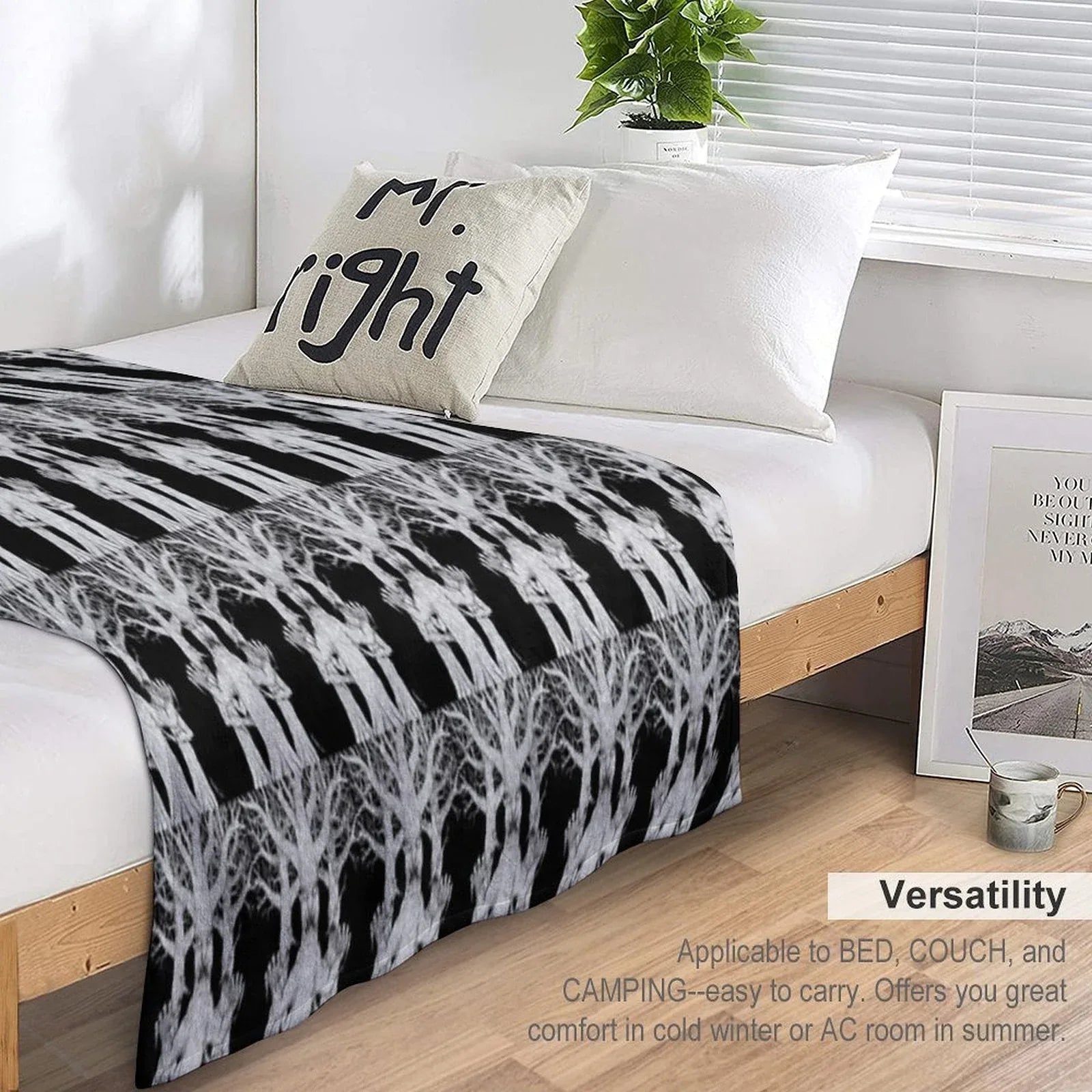Denizens of The Diabolic Wood Throw Blanket