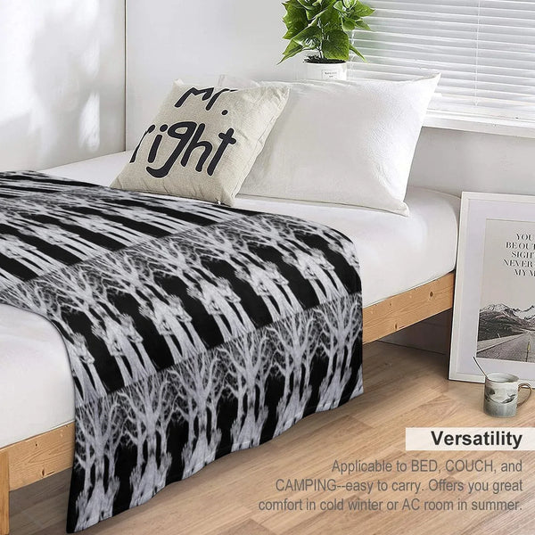 Denizens of The Diabolic Wood Throw Blanket