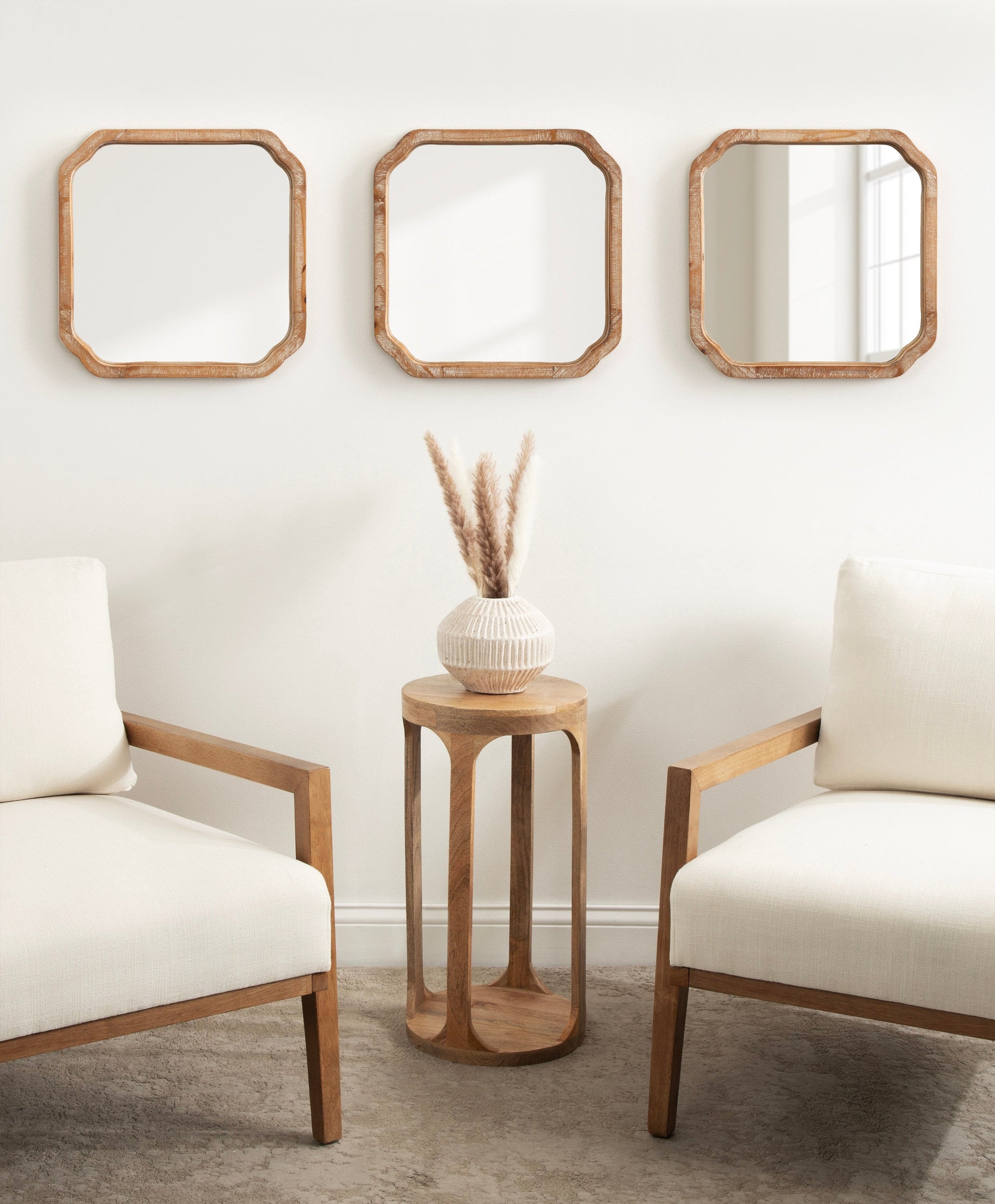 Marston Wood Wall Mirror Set