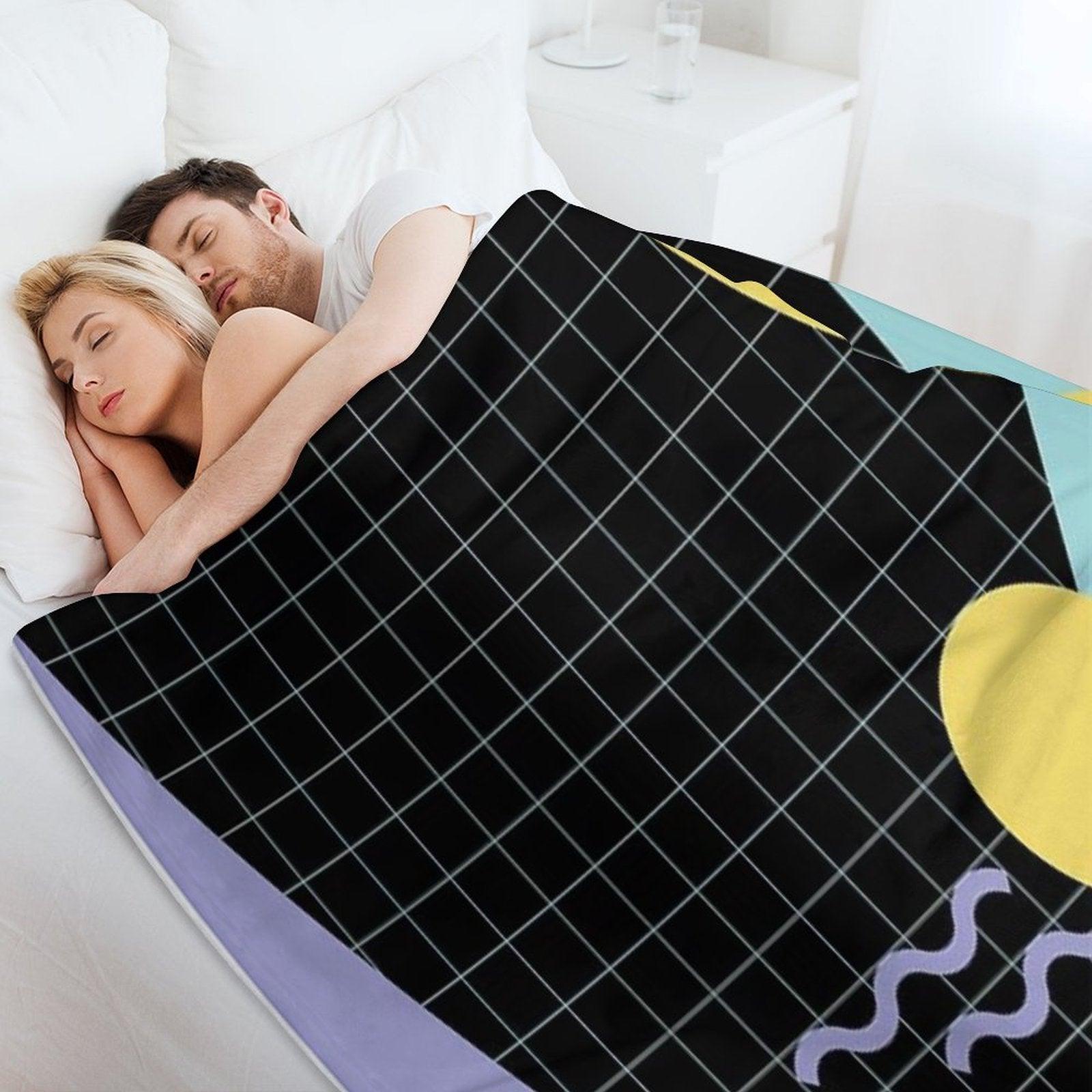 Memphis Pattern 7 - Retro 80s  90s Throw Blanket