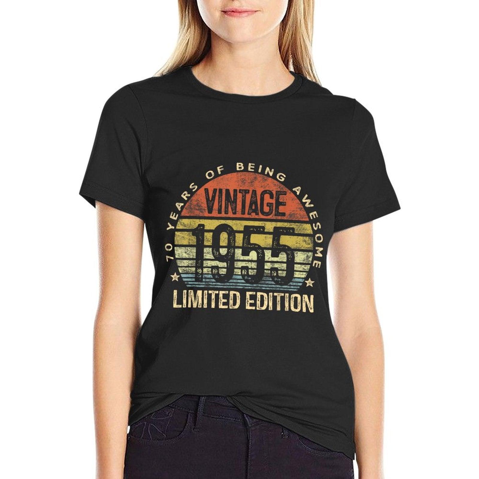 Vintage 1955 Limited Edition 70-Year-Old Gifts 70th Birthday T-Shirt