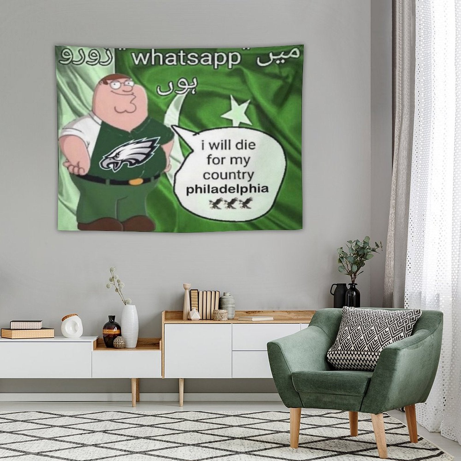 I Will Die For My Country Philadelphia Eagles Tapestry BionZax