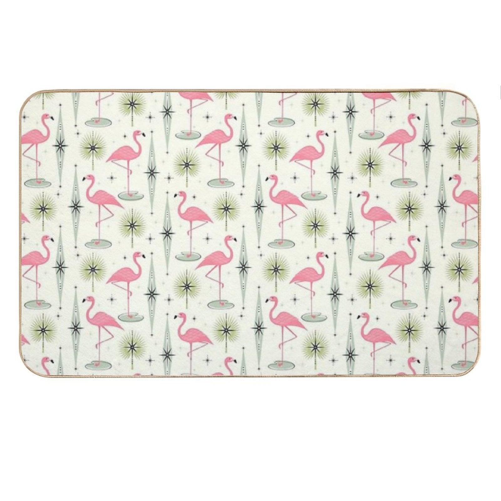 Atomic Flamingo Oasis Bath Mat