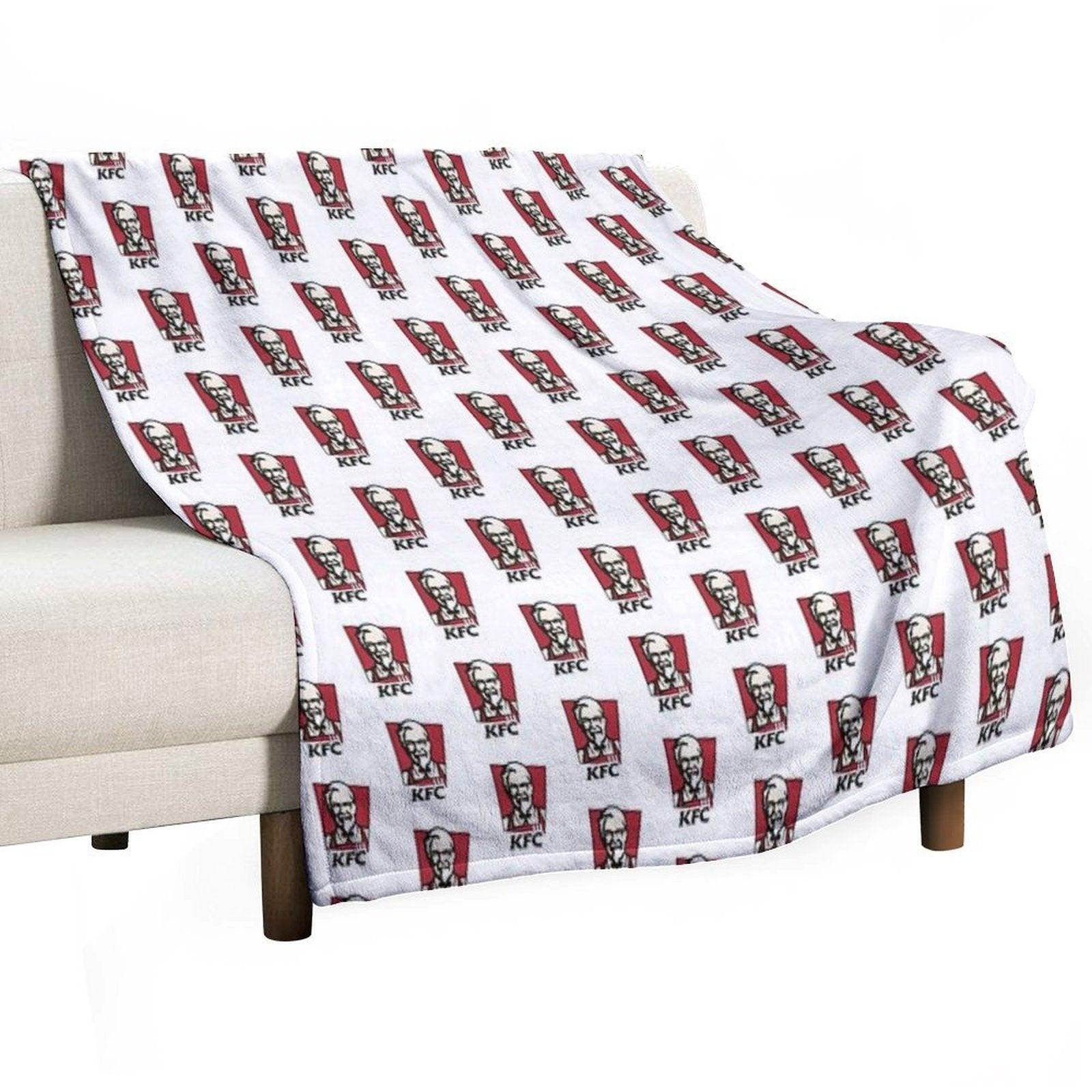 Fast Food Chicken Restaurant KENTUCKY Throw Blanket