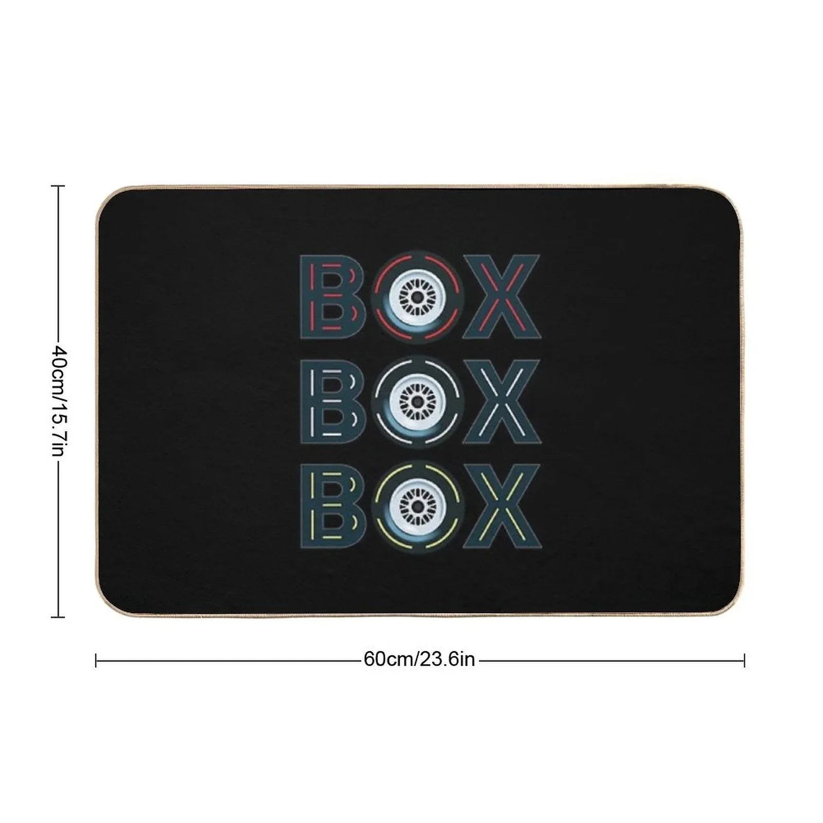 Box Box Box Radio Call To Pit Stop Bath Mat