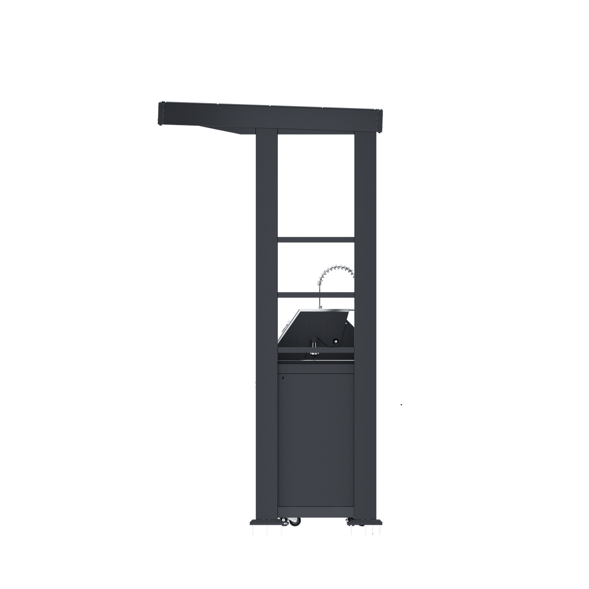 97-Inch 4-Burner Deluxe Stainless Steel Outdoor Kitchen Grill