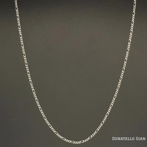 Sterling Silver 925 Figaro Link Chain 1.7MM, 16