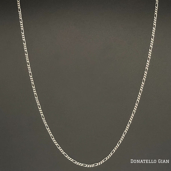 Sterling Silver 925 Figaro Link Chain 1.7MM, 16