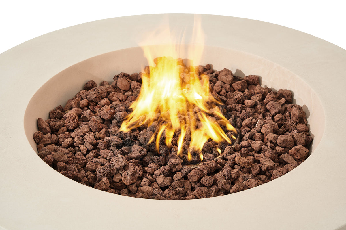 Lunar Bowl Sculptural GFRC Fire Table — Elementi