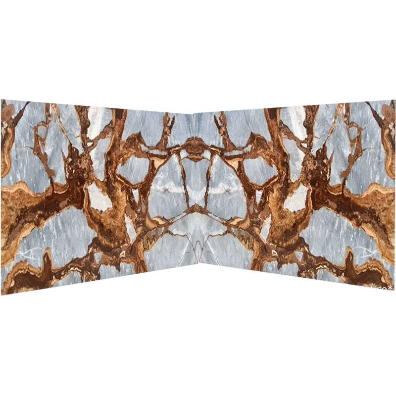 Fire Fantastico Gray Bookmatching Marble Slabs Polished - Livfloors Collection