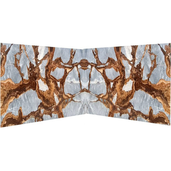 Fire Fantastico Gray Bookmatching Marble Slabs Polished - Livfloors Collection