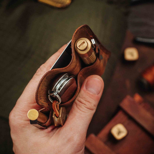 EDC Pocket Organizer - First Mate | Leather Pocket Carrier Pirate Goods