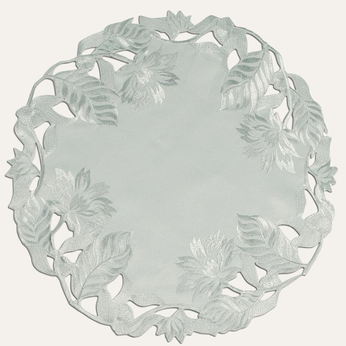 Gray Linen Doilies – Corda Collection, 15 Inch