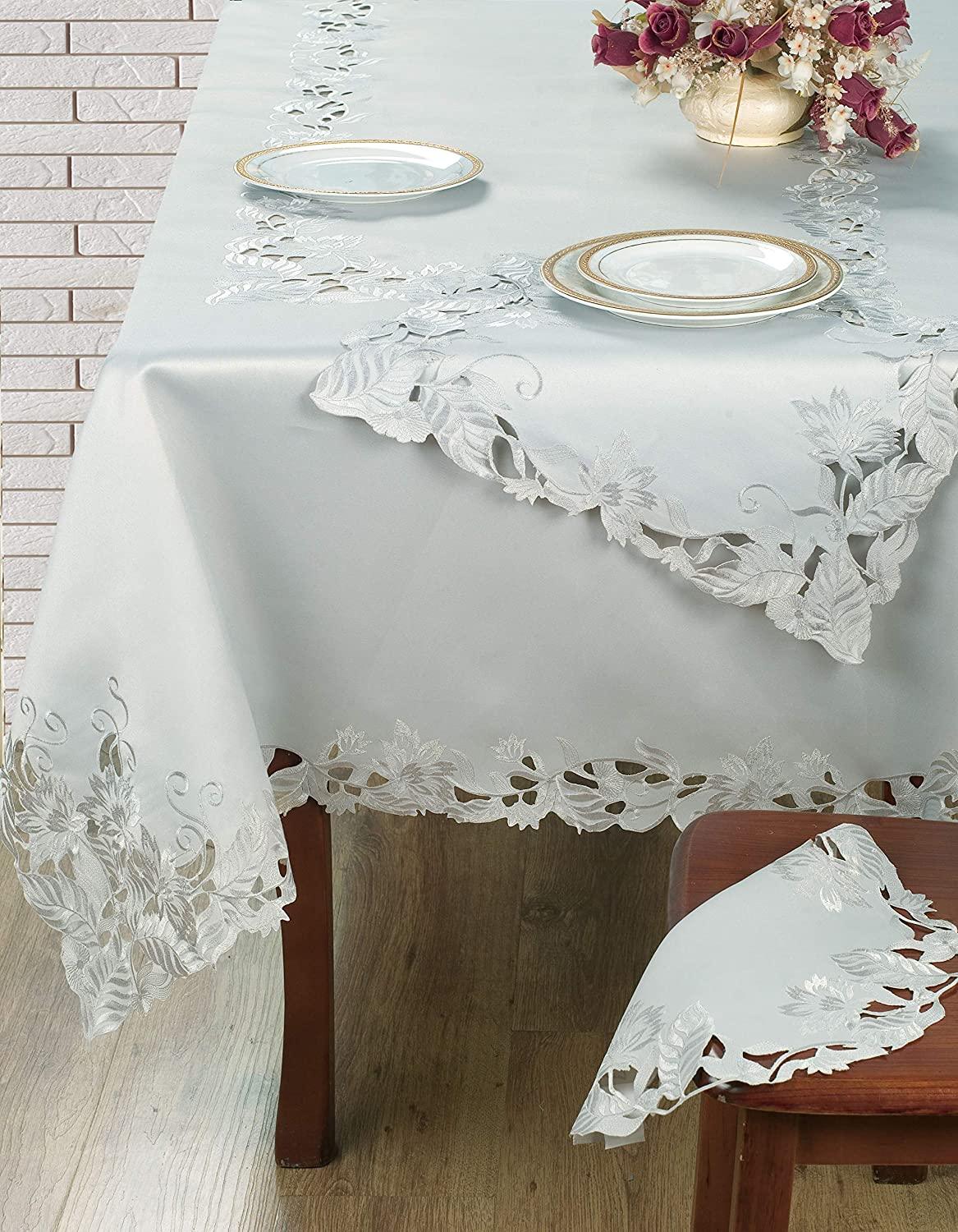 Gray Linen Doilies – Corda Collection, 15 Inch